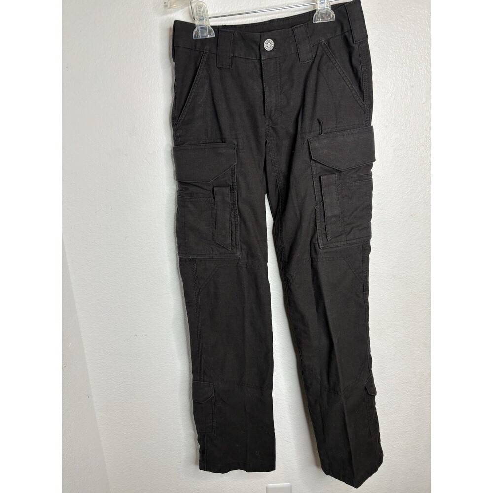 5.11 Tactical Pants Womens 00 Black Ripstop Stretch Utility Cargo Workwear